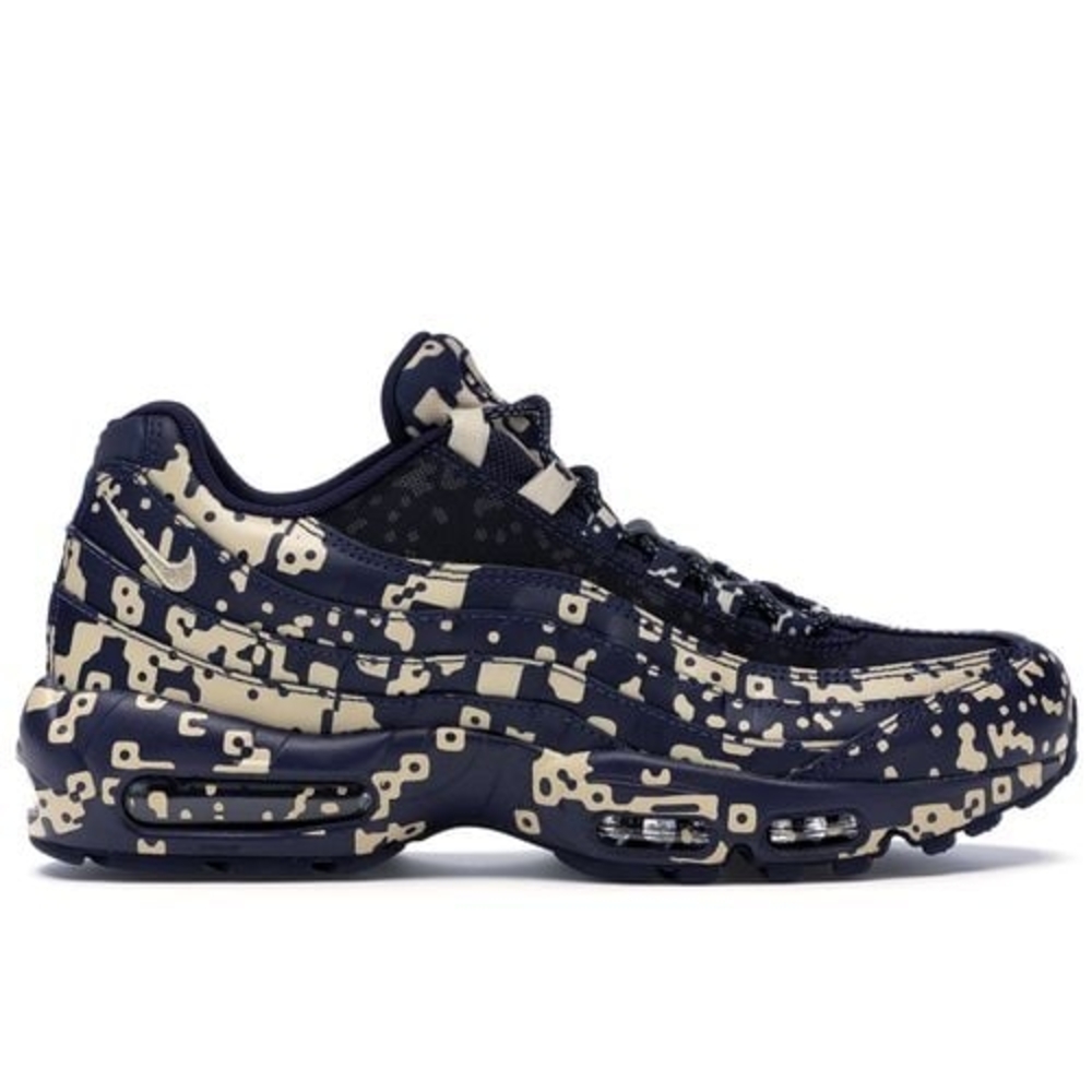Nike Air Max 95 Men’s SZ.9 "Blackened Blue" Camo AV0765-400 New - Picture 2 of 16